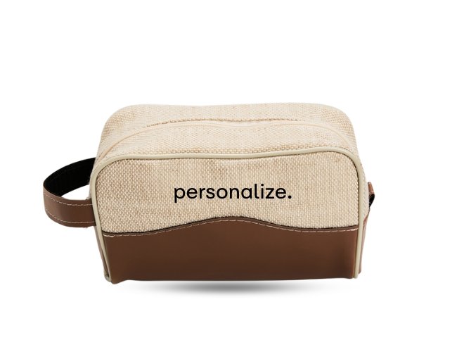 Necessaire Sustent�vel em Juta para Kit Onboarding