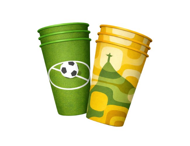 Copo In Mold Label Personalizado Copa do Mundo 2026