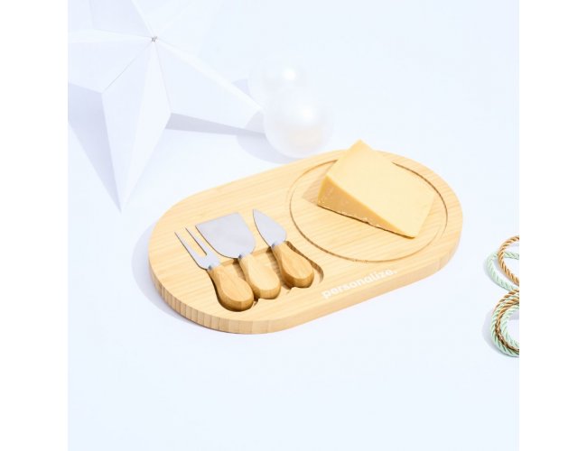 Tbua de Queijo Personalizada com Mini Talheres