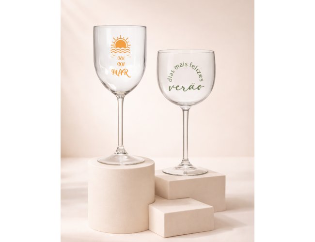 Taça de Vinho em Acrílico 400ml